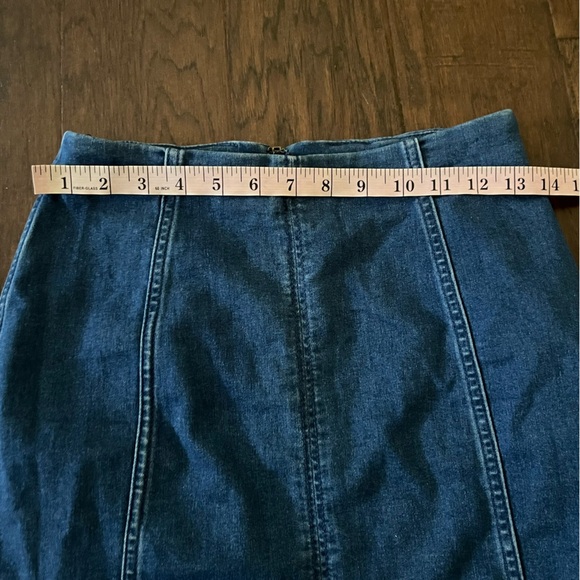 Free people denim skirt size 6 - Picture 4 of 6